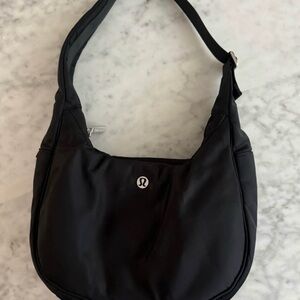 lululemon athletica Classic Black Shoulder Bag